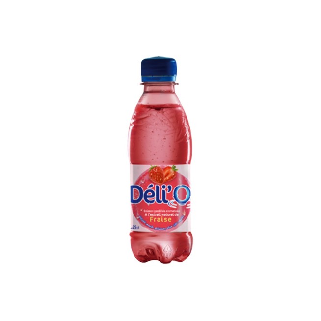 Eau gazéifiée DELICE DELI’O 250ML Fraise