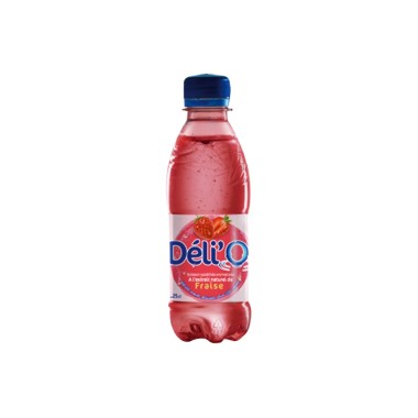 Eau gazéifiée DELICE DELI’O 250ML Fraise