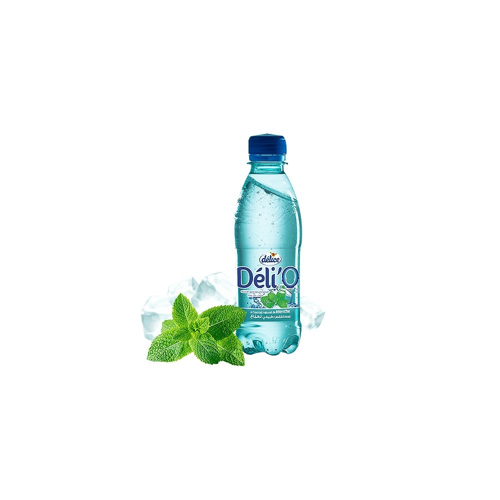 Eau gazéifiée DELICE DELI’O 250ML menthe