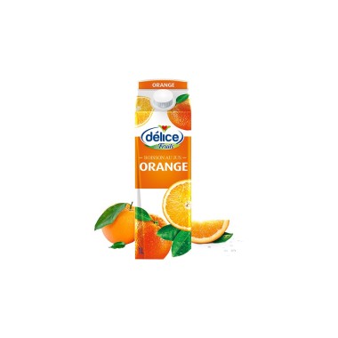 JUS DÉLICE DE FRUITS AU ORANGE 1 L