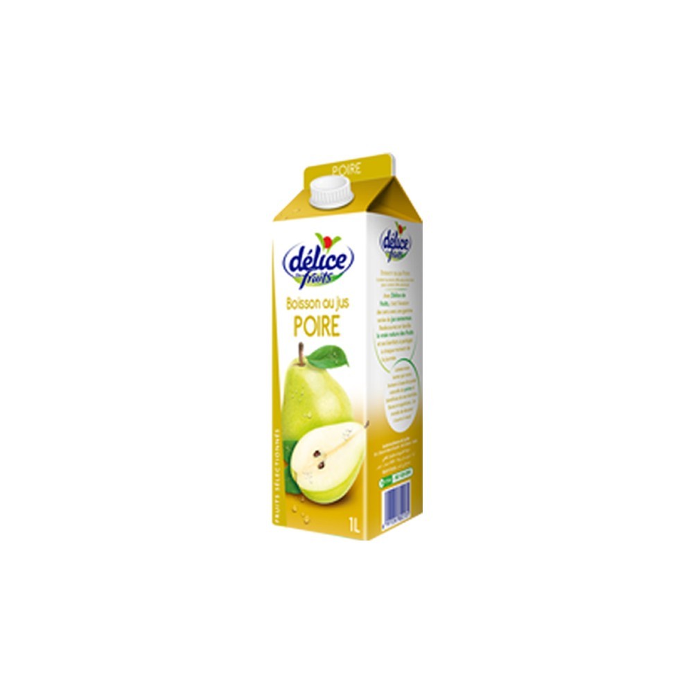 JUS DÉLICE DE FRUITS BOISSON AU JUS POIRE 1 L