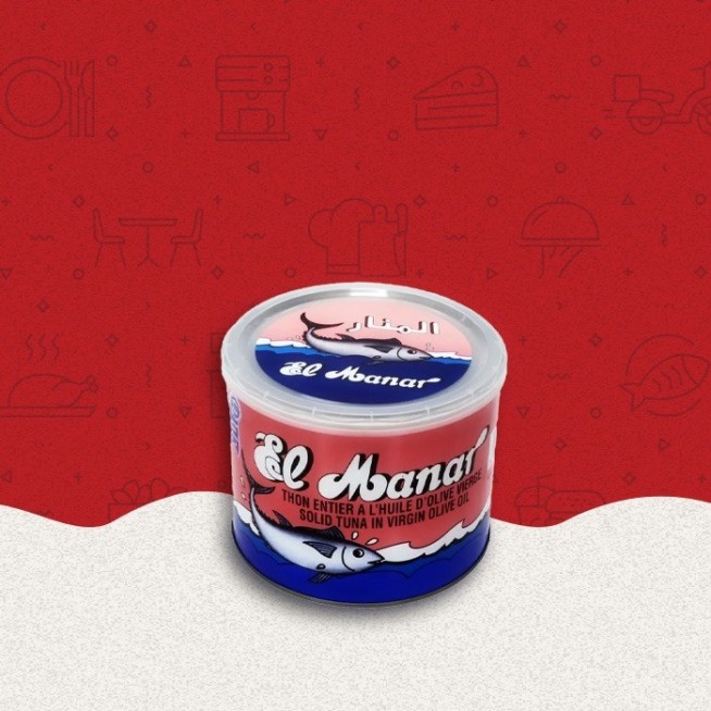 EL MANAR Thon entier Huile d'olive 2.05KG