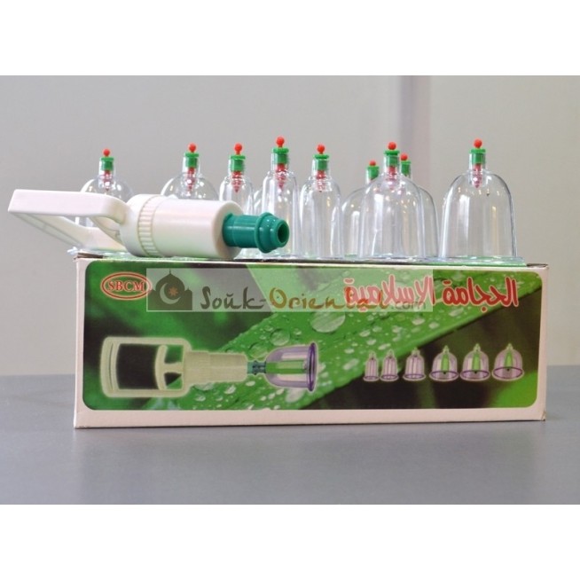 Kit Hijama 12 pièces ventouses pour saignée