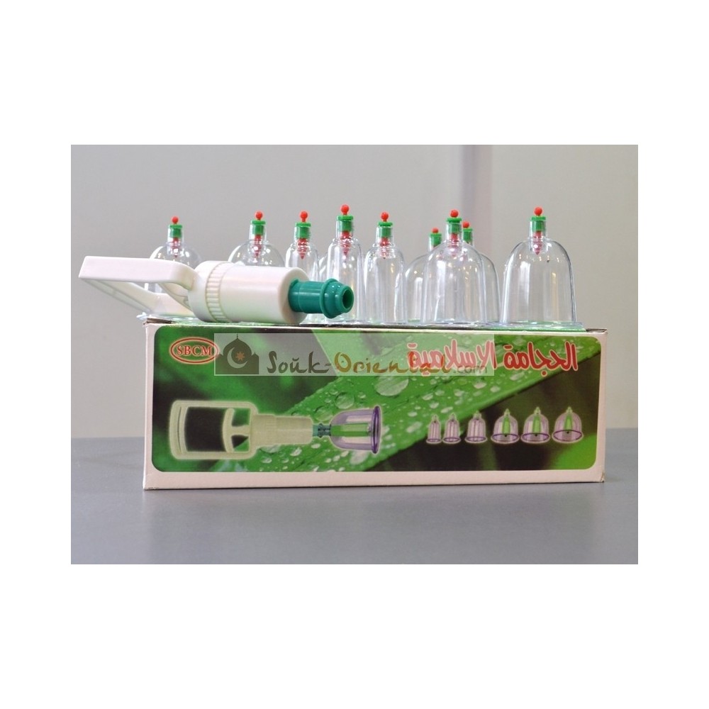 Kit Hijama 12 pièces ventouses pour saignée