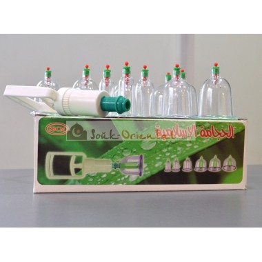 Kit Hijama 12 pièces ventouses pour saignée