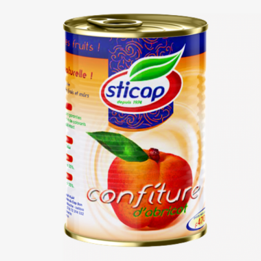 Découvrez la Confiture d’Abricot STICAP 940g, une confiture tunisienne généreuse et savoureuse, parfaite pour vos petits-déjeune