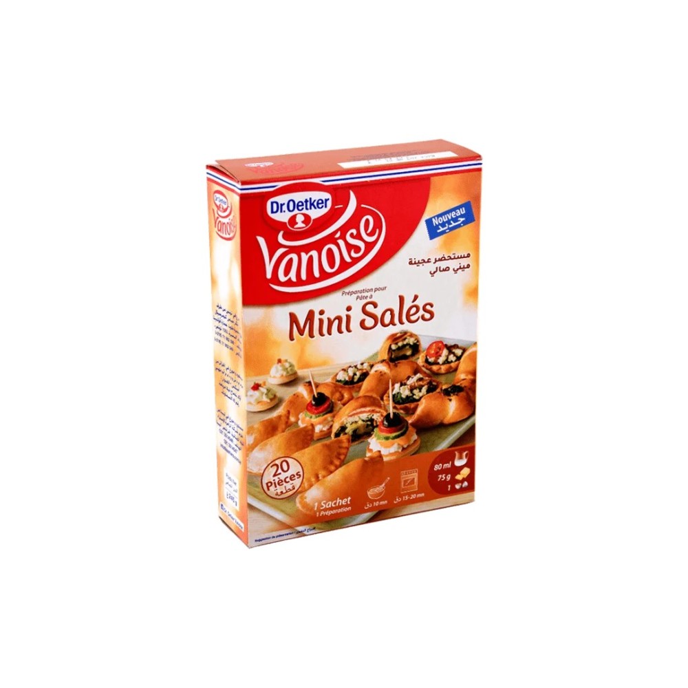 Préparation pour pâte à mini salés