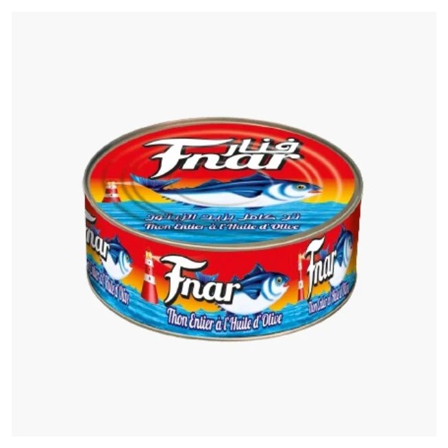 Thon entier à l’huile d’olive EL FNAR 850g