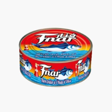 Thon entier à l’huile d’olive EL FNAR 850g