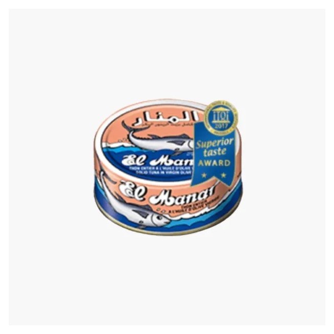 Thon entier à l’huile d’olive MANAR 160g