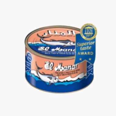 Thon entier à l’huile d’olive MANAR 400g